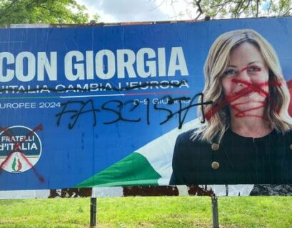 FdI: "Manifesti di Meloni imbrattati sintomo di odio"